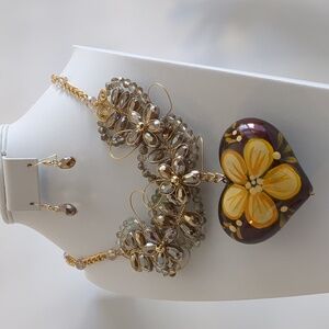 Mexican Handmade Necklace set with earrings